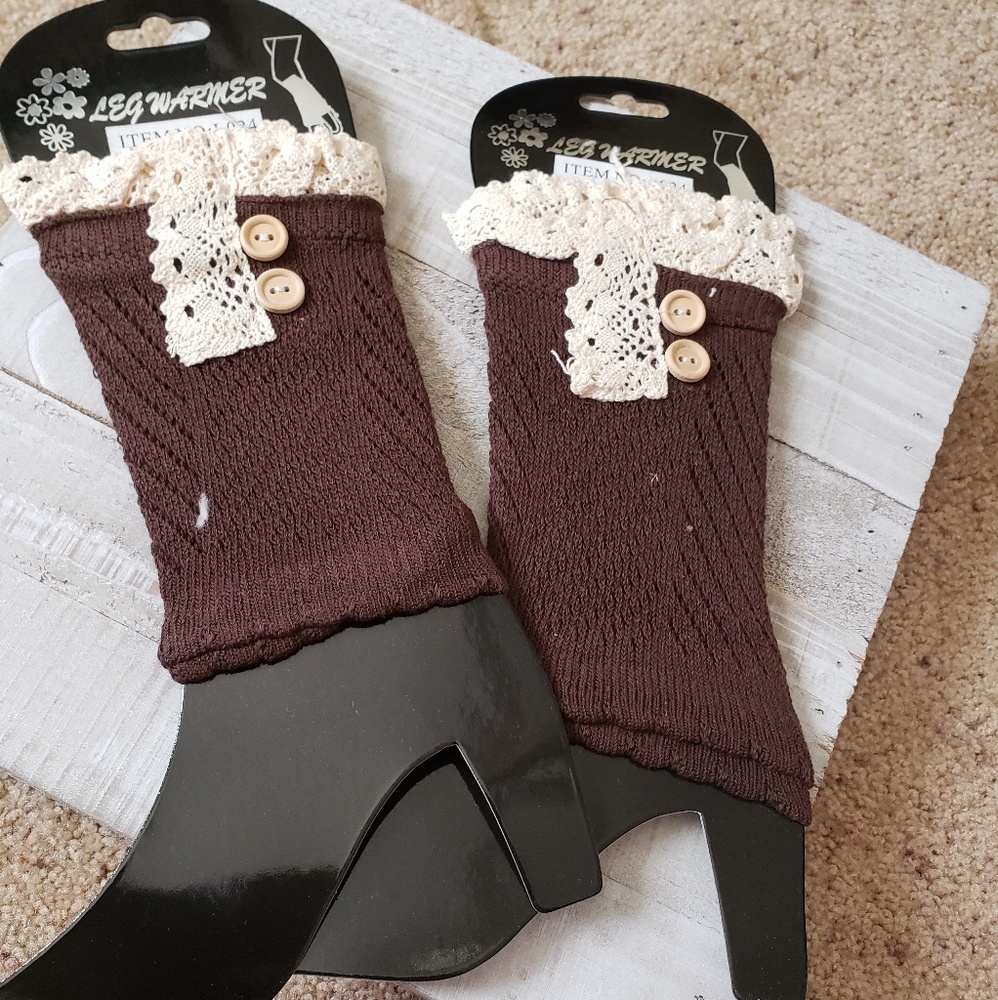 Brown boot socks